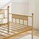 preview thumbnail 9 of 22, Twin Oak Legs & Steel Combination Daybed Bed Frame with Trundle