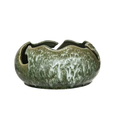 Stoneware Organic Shaped Bowl - 10.0"L x 10.0"W x 4.8"H