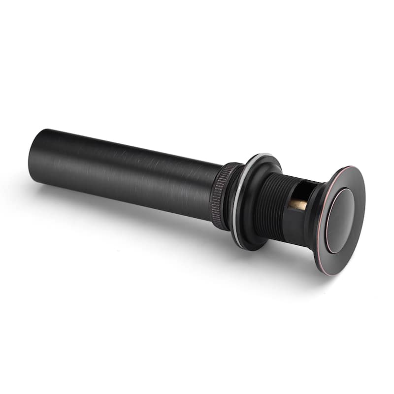 Luxier DS04-T Bathroom Sink Push Pop-Up Drain Stopper with Overflow