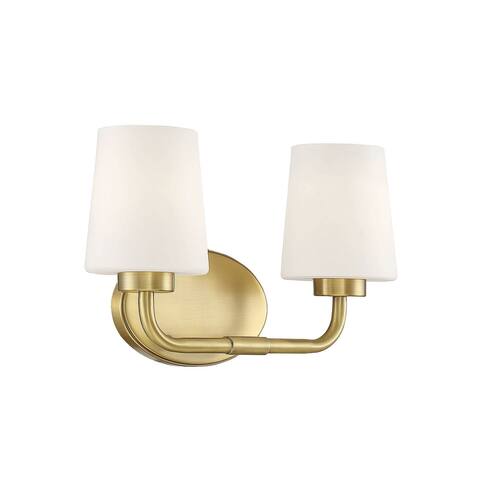 Capra 2-Light Bathroom Vanity Light (15" W x 9"H)