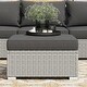 preview thumbnail 9 of 19, Corvus Oreanne 7-piece Patio Rattan Sectional Conversation Set