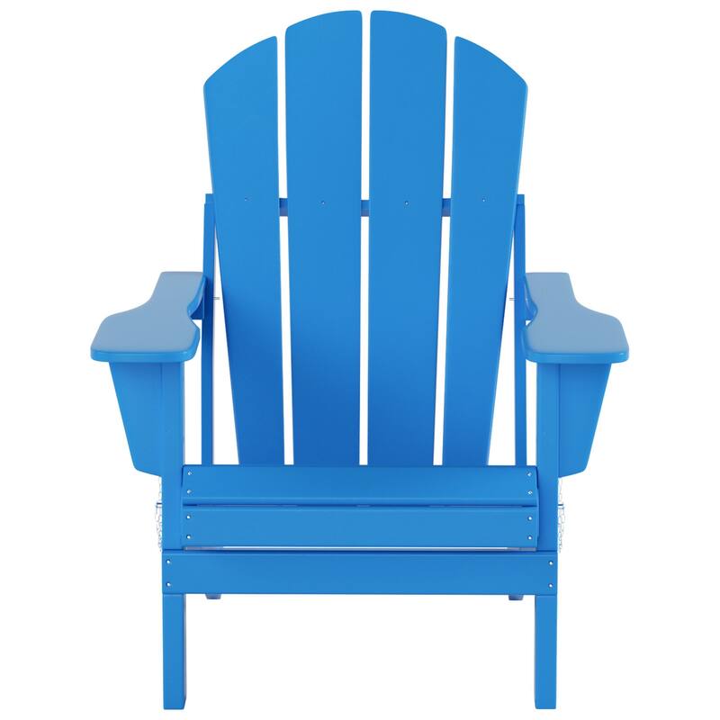 POLYTRENDS Laguna Outdoor Eco-Friendly Poly Folding Adirondack Chair (Set of 2)