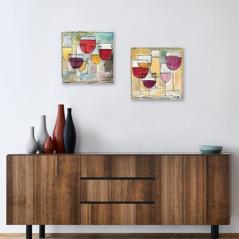 Wind Glass I, Wind Glass IV by Anne Tavoletti Canvas Art Prints