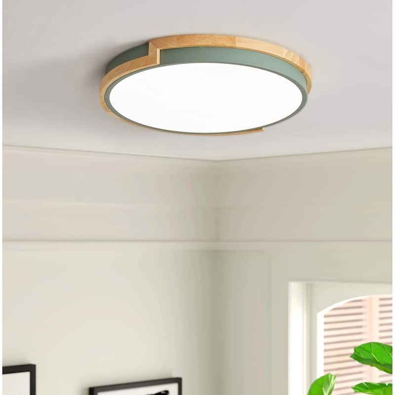 Modern Concise 1-Light Circle LED Flush Mount Ceiling Lighting Fixture