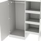 preview thumbnail 6 of 10, Beige Full Size Loft Bed with Wardrobe, Desk, and Storage