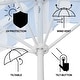 preview thumbnail 126 of 132, 9ft Half Market Umbrella, Scalloped, Crank, Tilt, UV, by JONATHAN Y