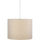 preview thumbnail 1 of 3, Charles Gray Cotton Drum Pendant Light - 14"H x 18"W x 18"D 14"H x 18"W x 18"D - Grey
