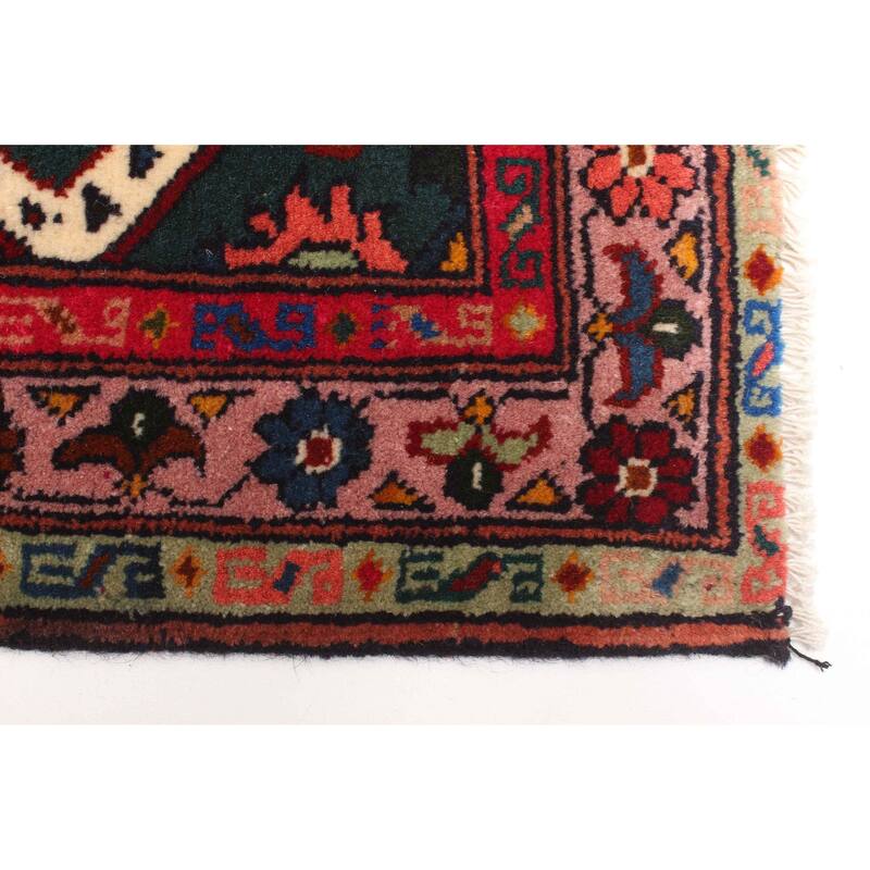 ECARPETGALLERY Hand-knotted Teimani Dark Green Wool Rug - 2'6 x 3'7