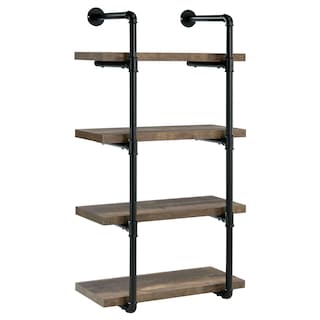 Elmcrest Farmhouse 24-inch 4-shelf Wall Bookshelf