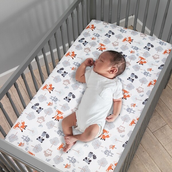 woodland friends crib bedding