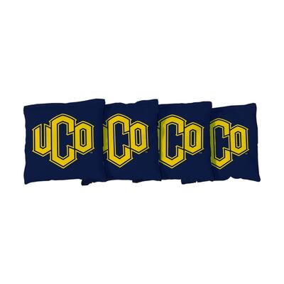 Central Oklahoma Bronchos Cornhole Bags Blue