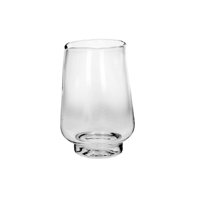 Hurricane Glass Vase - 9.5" - Clear