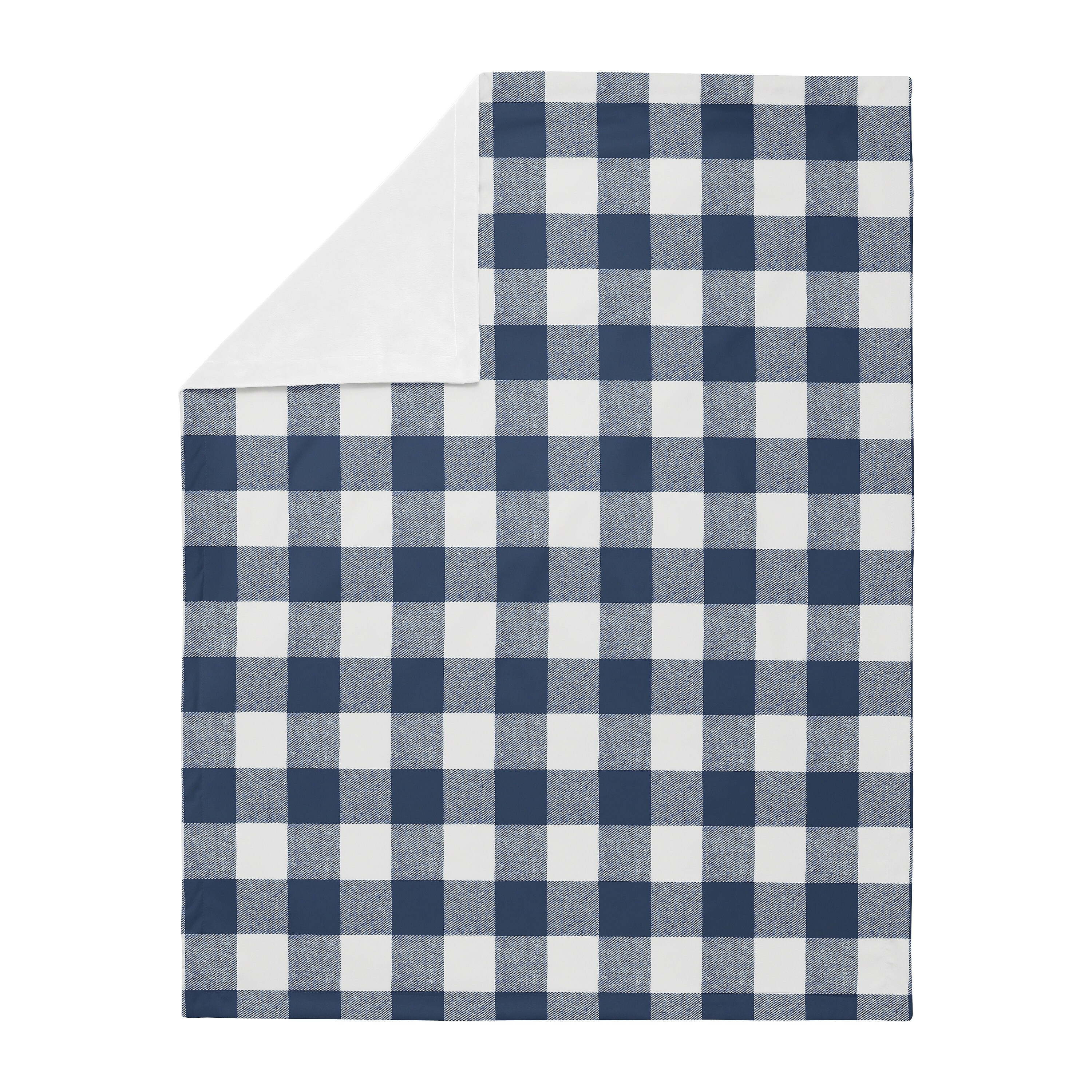 Navy Buffalo Plaid Check Boy Baby Receiving Security Swaddle