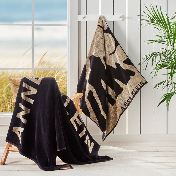 Anne Klein Beach Towel 36x68 - Bed Bath & Beyond - 40314107