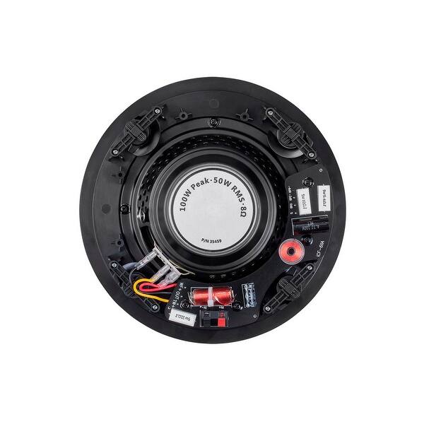 Shop Monoprice 2 Way Fiber In Ceiling Speakers 6 5 Inch Pair