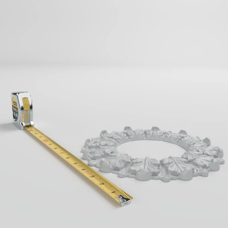 10 1/4"OD x 3/4"P Remy Ceiling Medallion - 10 1/4"OD x 3/4"P