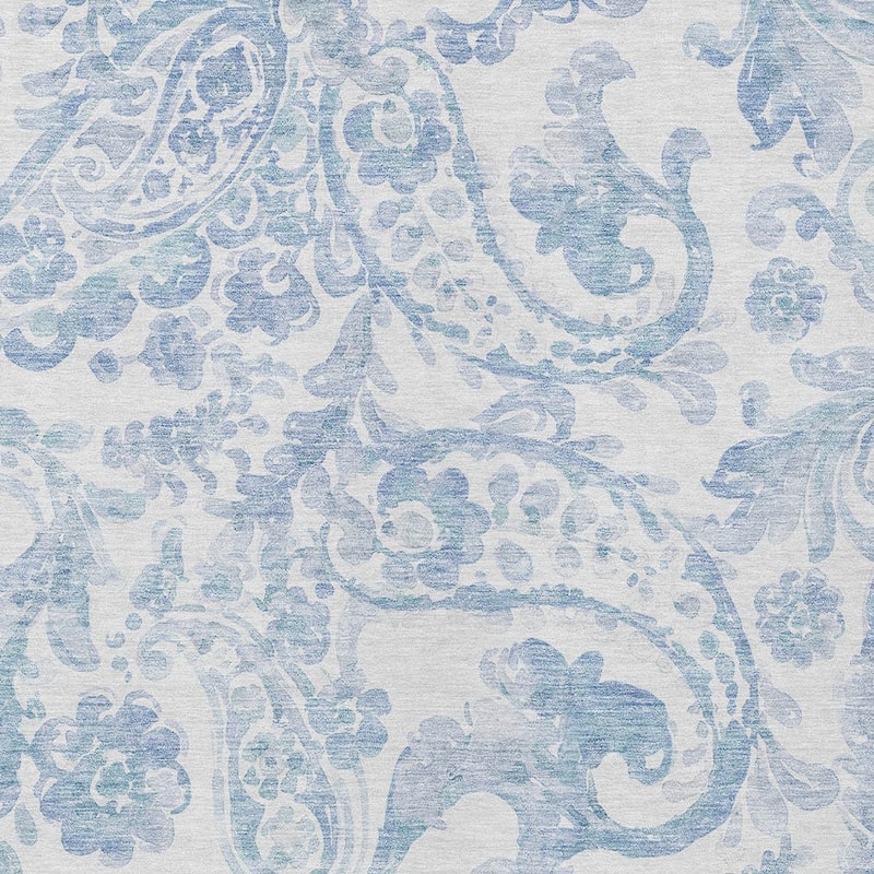 HomeRoots Paisley Transitional Rectangle Outdoor Rug