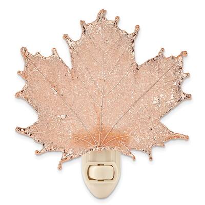 Curata Rose Gold Dipped Real Sugar Maple Leaf Nightlight