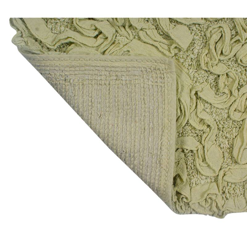 Home Weavers Bell Flower Cotton Soft, Water Absorbent Toilet Seat Lid Cover, Machine Washable 18"x18" Toilet Lid Cover