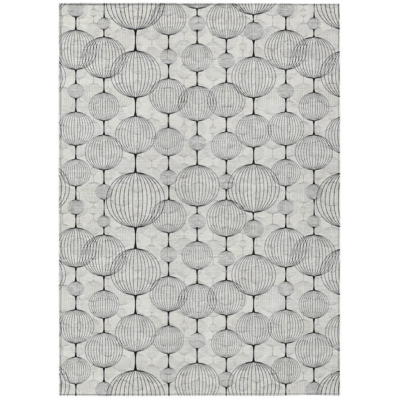 Machine Washable Indoor/ Outdoor Chantille Modern Decor Rug