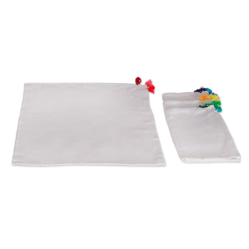 Novica Handmade Tassel Meals Cotton Napkins (Set Of 4)