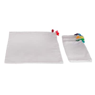 Novica Handmade Tassel Meals Cotton Napkins (Set Of 4)