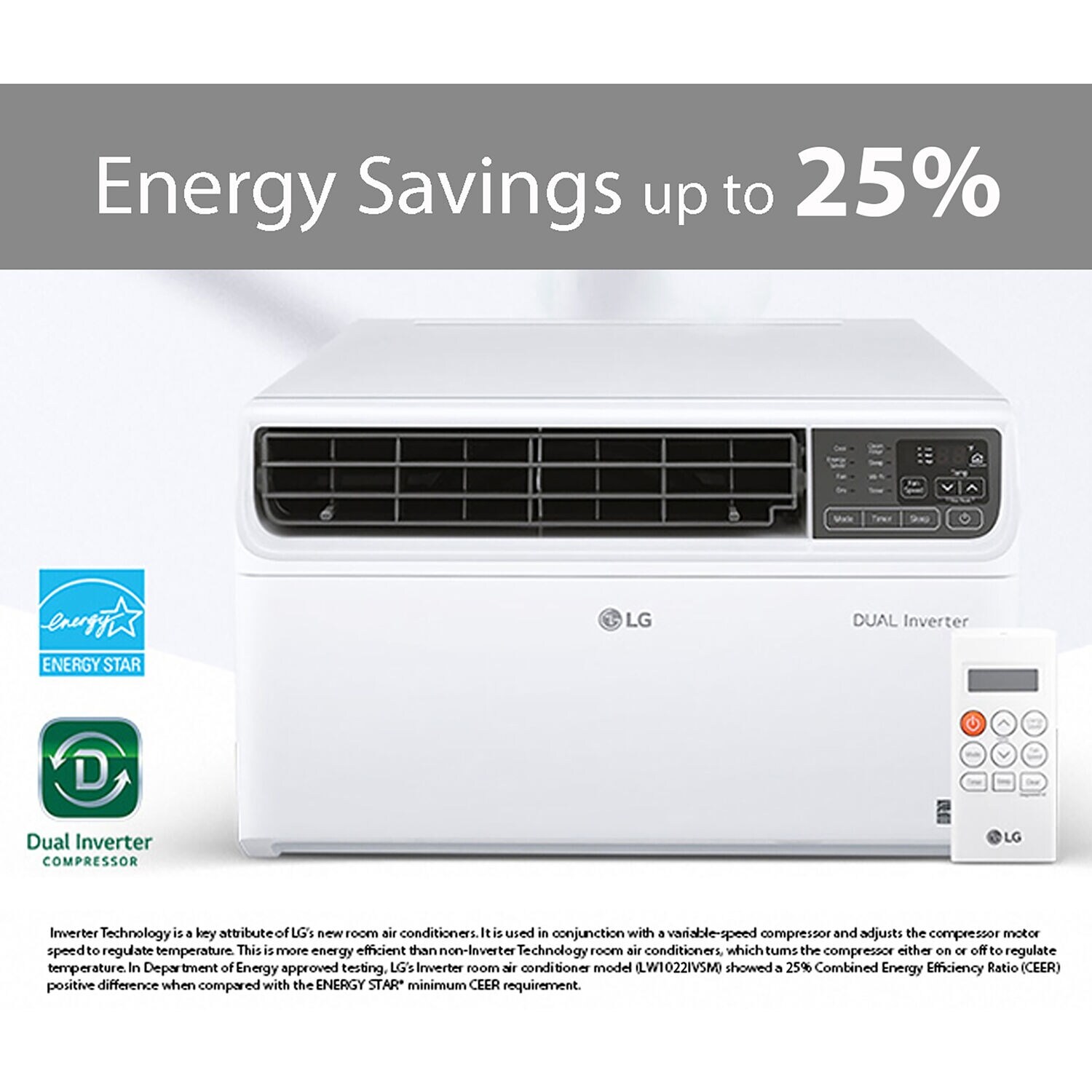 Lg inverter deals window ac