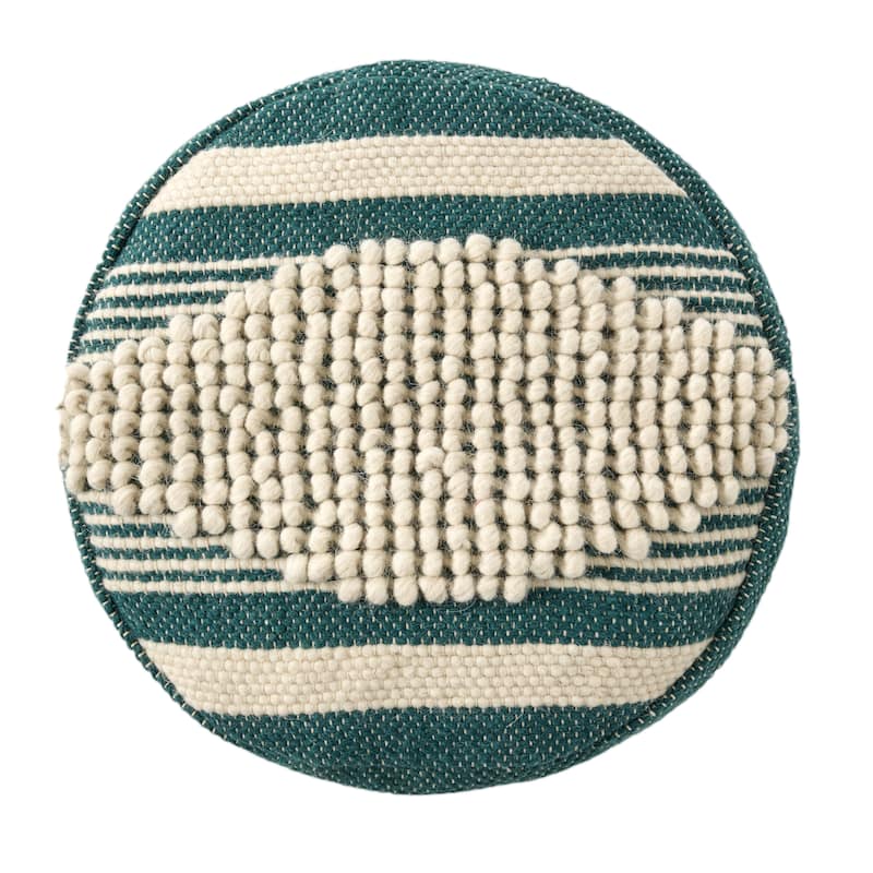 Lucknow Indoor Handcrafted Cylinder Pouf by Christopher Knight Home