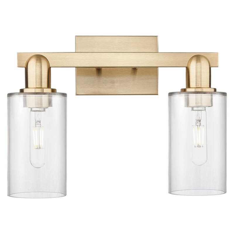 Innovations Lighting Endless Possibilities Arcadia - Clymer - 2 Light 15" Bath Vanity Light - Clear/Champagne Bronze