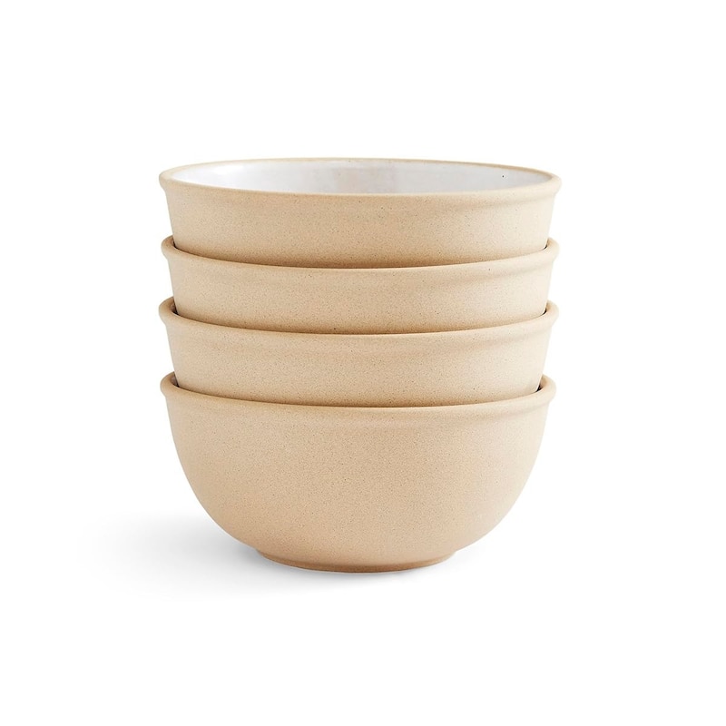 Portmeirion Minerals Set of 4 Medium Serving Bowls - 6 Inch - Moonstone