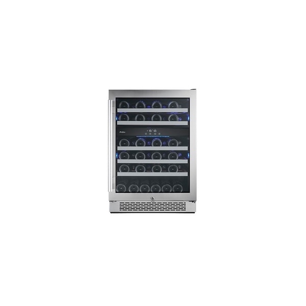 Avallon AWC241DZRH 24 Inch Wide 46 Bottle Capacity Dual Zone Wine Cooler with Right Swing Door