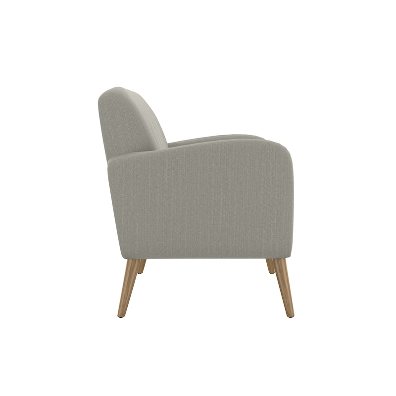 Mid-Century Modern Sofa with Tufted Back and Solid Wood Legs - Small Space Couch