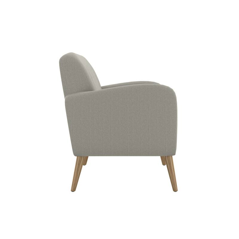 Mid Century Modern Gray Polyester Sofa with Comfortable Design