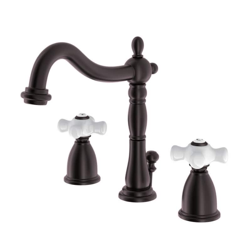 Kingston Brass Traditional 8 in. Widespread Bathroom Faucet - Oil Rubbed Bronze
