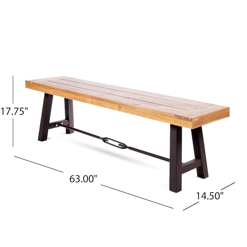 Puerto Acacia Wood 3-piece Picnic Dining Set by Christopher Knight Home
