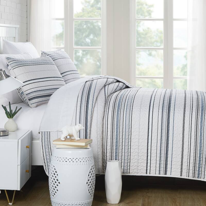 Southshore Stripe Quilt and Sham Set