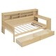 preview thumbnail 5 of 10, Maximize Stroage Space Daybed Wooden Platform Bed Natural Finsh Twin Size Daybed Frame w/ 2 Drawers, No Box Spring Needed
