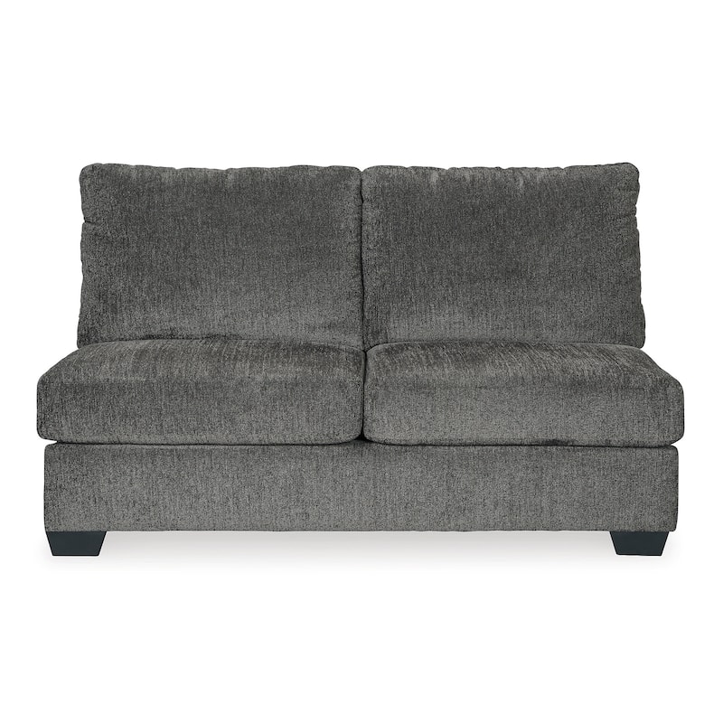 Signature Design by Ashley Ballinasloe Gray 3-Piece Sectional with Ottoman - 143" W x 92" D x 39" H