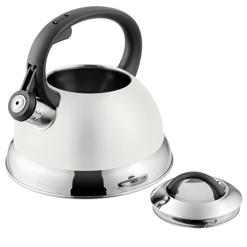 Mr. Flintshire 1.75 Quart Whistling Tea Kettle in Linen