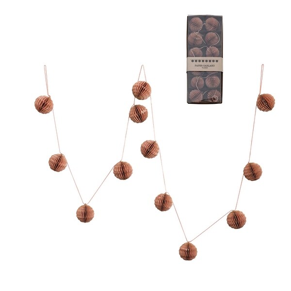 Storied Home Honeycomb Ball Garland - Thumbnail 3