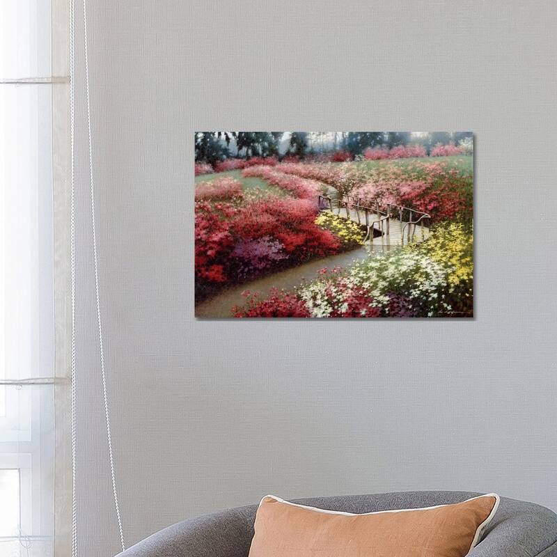 iCanvas "Monet's Flower Garden" by Zhen-Huan Lu Canvas Print - 18x26x1.5