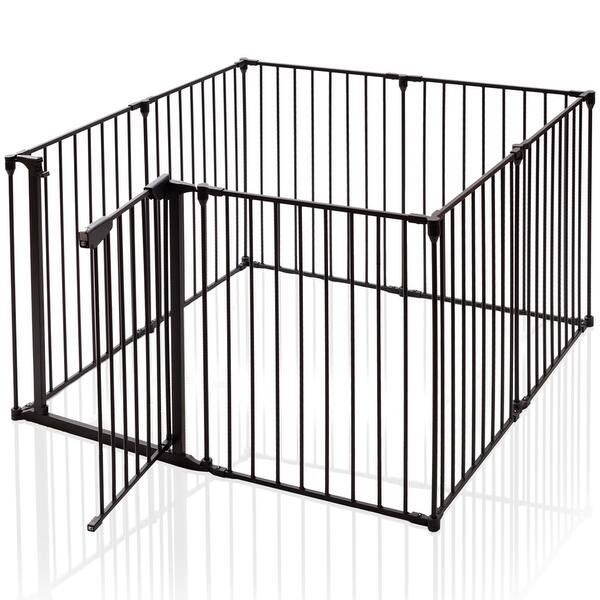 8 Panel Metal Gate Baby Pet Fence Safe Playpen Barrier 25.5" x 29.5