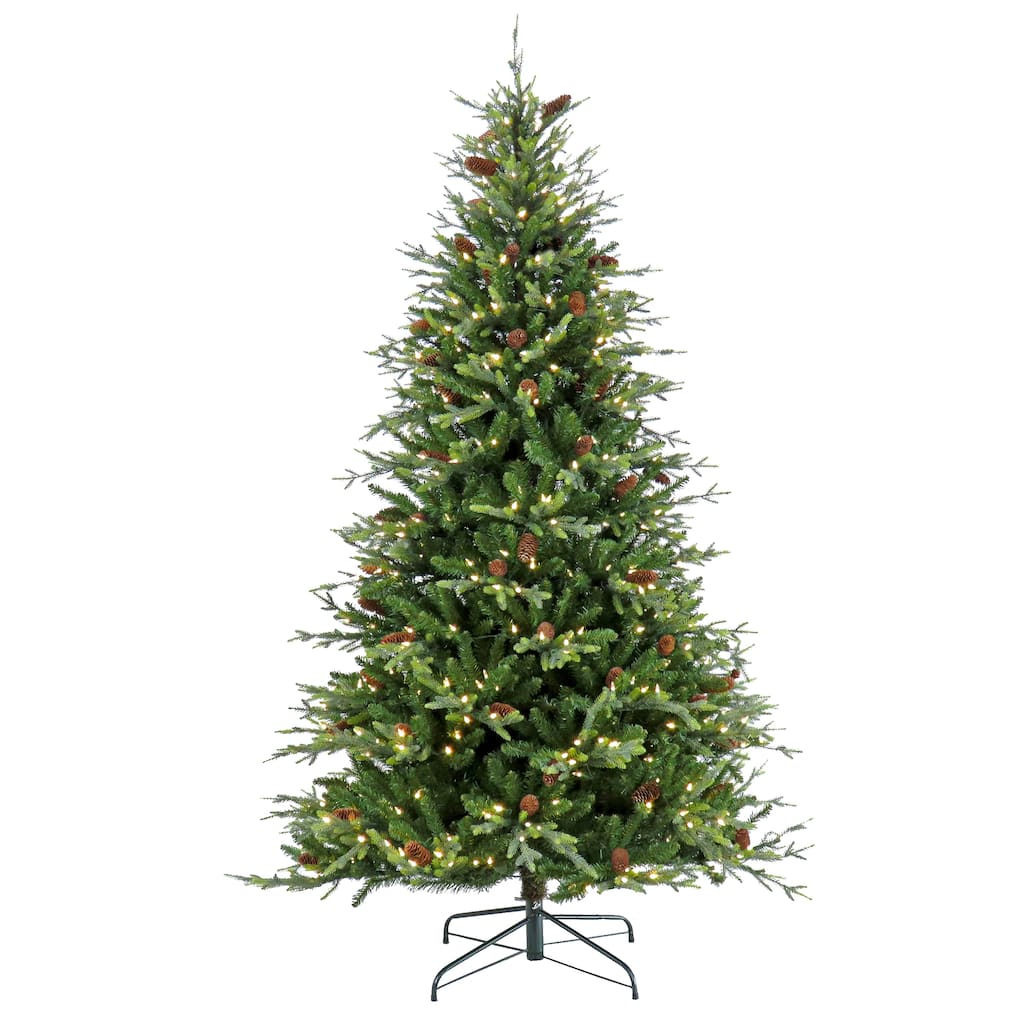 National Tree Company 7.5 ft. Pre-Lit Skykomish Pine Tree with LED Lights - 7.5 Foot