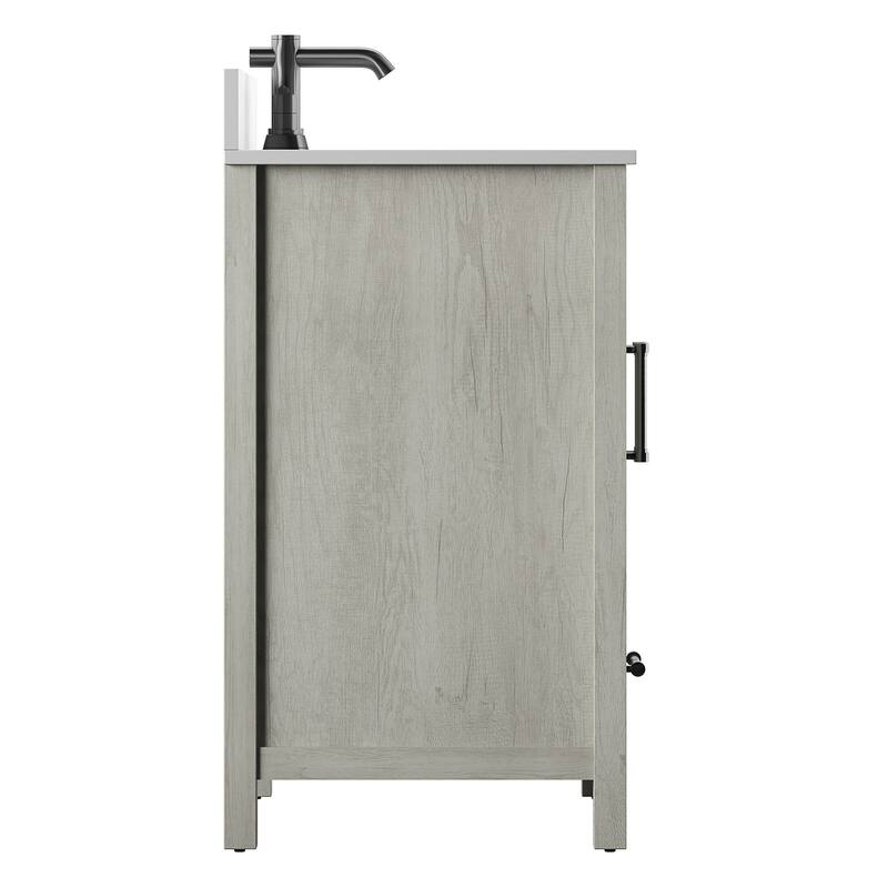 24" Single Bathroom Vanity with Lower Drawer