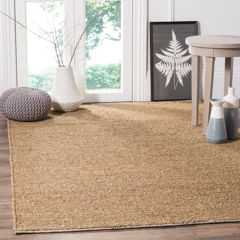 SAFAVIEH Handmade Natural Fiber Jaylah Seagrass/ Cotton Rug - 3' x 5' - Natural