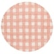 preview thumbnail 37 of 52, SAFAVIEH Hand-Woven Easy Care Ledjana Modern & Contemporary Cotton Rug 6' Round - Ivory/Rust - Round