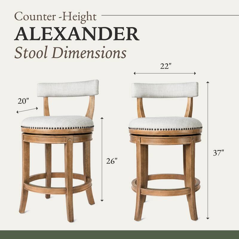 Maven Lane Alexander Swivel Kitchen Stool