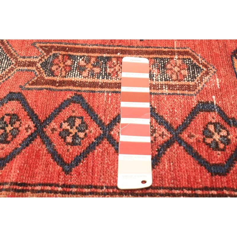 ECARPETGALLERY Hand-knotted Andelz Red Wool Rug - 2'11 x 6'4