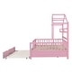 preview thumbnail 21 of 33, Modern Full Size House Bed Kids Bed with Twin Size Trundle and Shelf,Playhouse Design