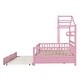 preview thumbnail 8 of 25, Wooden Full Size House Bed with Twin Size Trundle,Kids Bed with Shelf